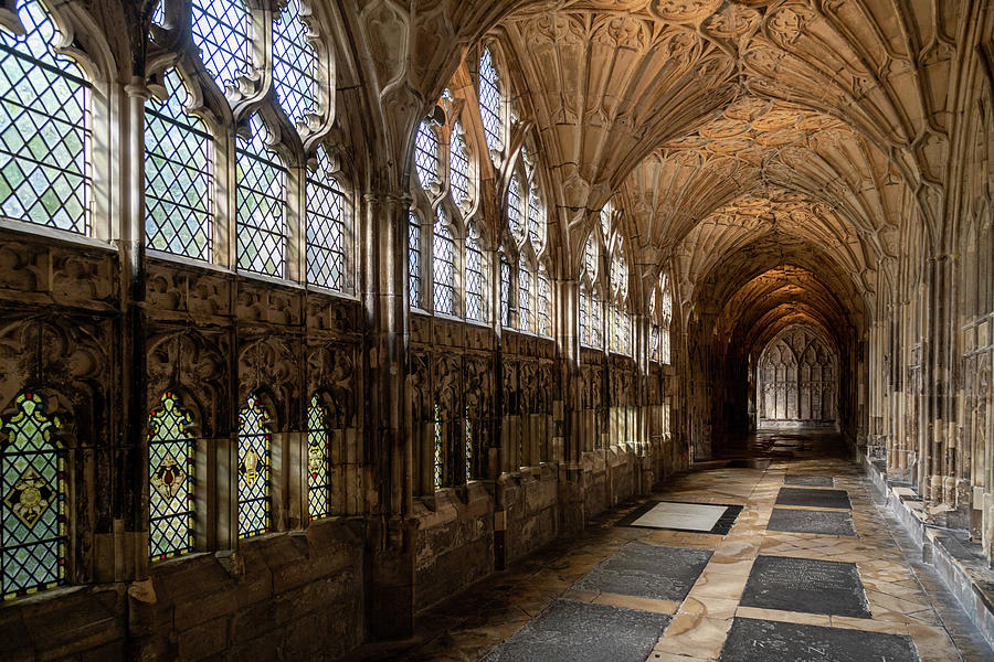 Cloisters at Gloucester Cathedral  #6 Photograph by Shirley Mitchell