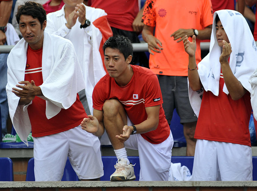 Colombia v Japan - Davis Cup World Group Play-Off - Day 3 #6 Photograph by Getty Images Latam