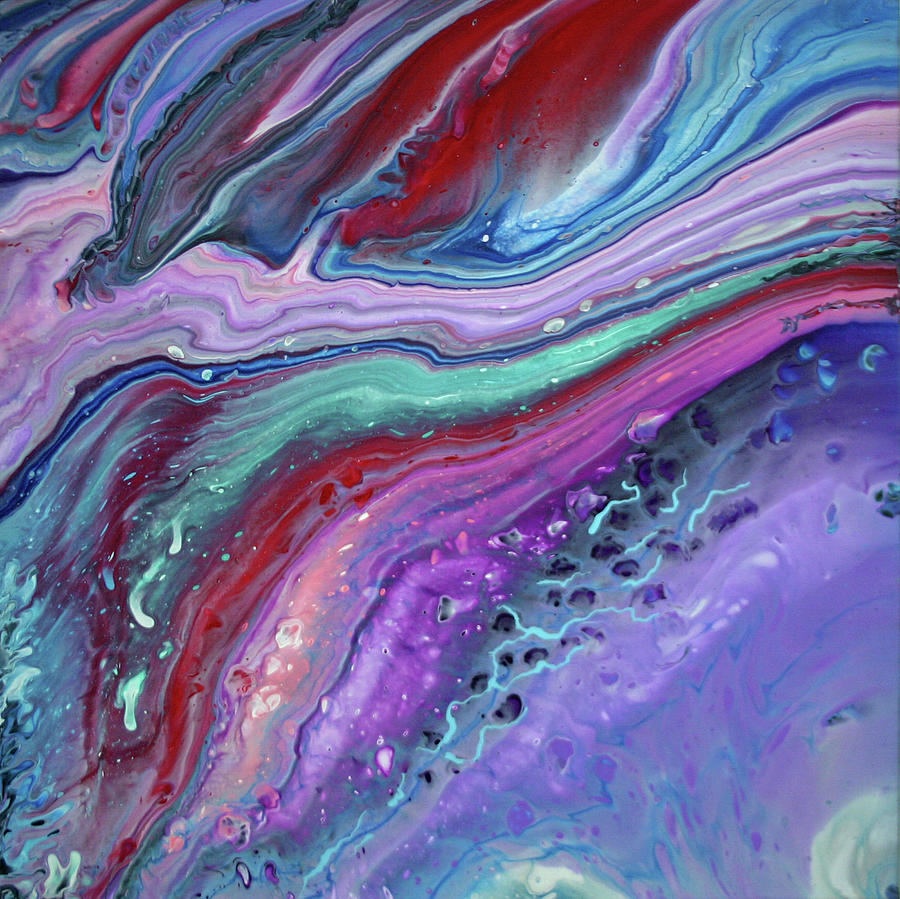 Cosmic Conception #6 Painting by Diane Goble