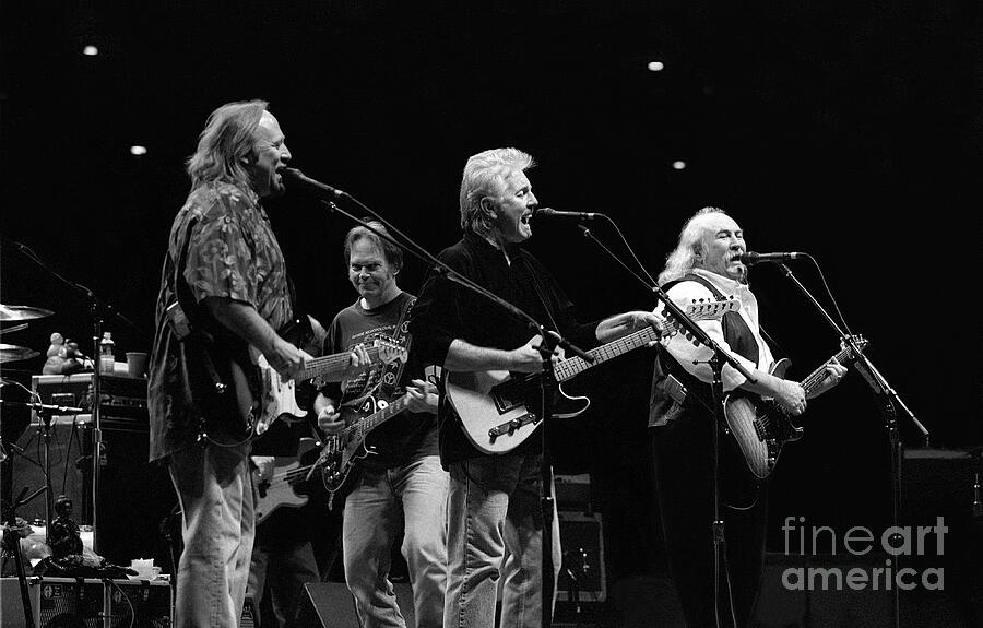 Neil Young Photograph - Crosby, Stills, Nash and Young #5 by Concert Photos