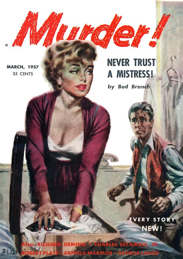 Detective Pulp Fiction Pulp Magazine Cover Painting By Patriot Posters Fine Art America