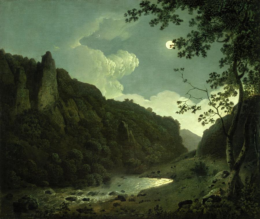  Dovedale by Moonlight  #7 Painting by Lagra Art