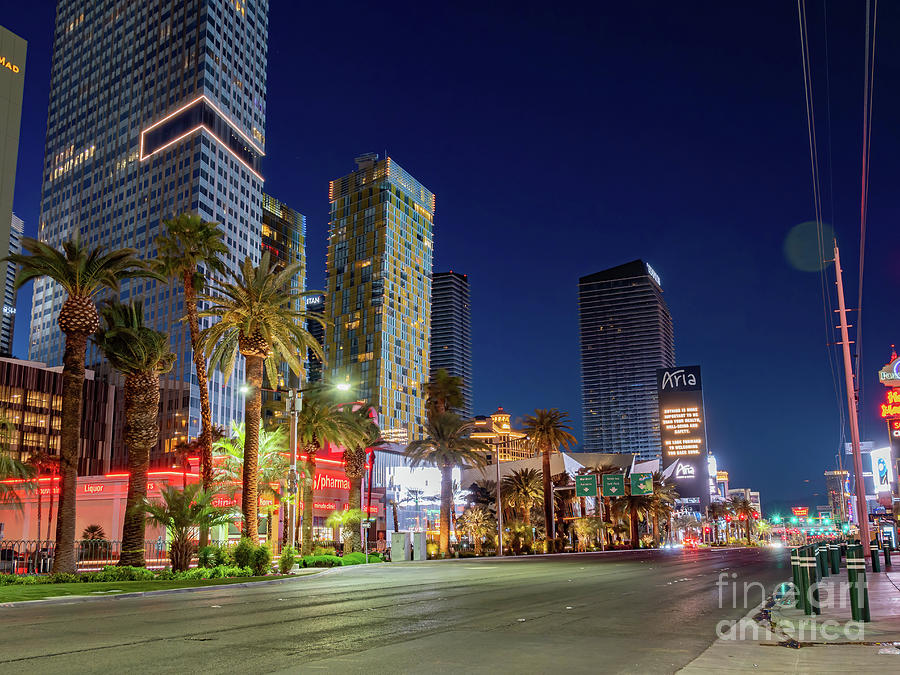 Las Vegas Photograph - Dusk special lockdown cityscape of the famous Strip #6 by Chon Kit Leong