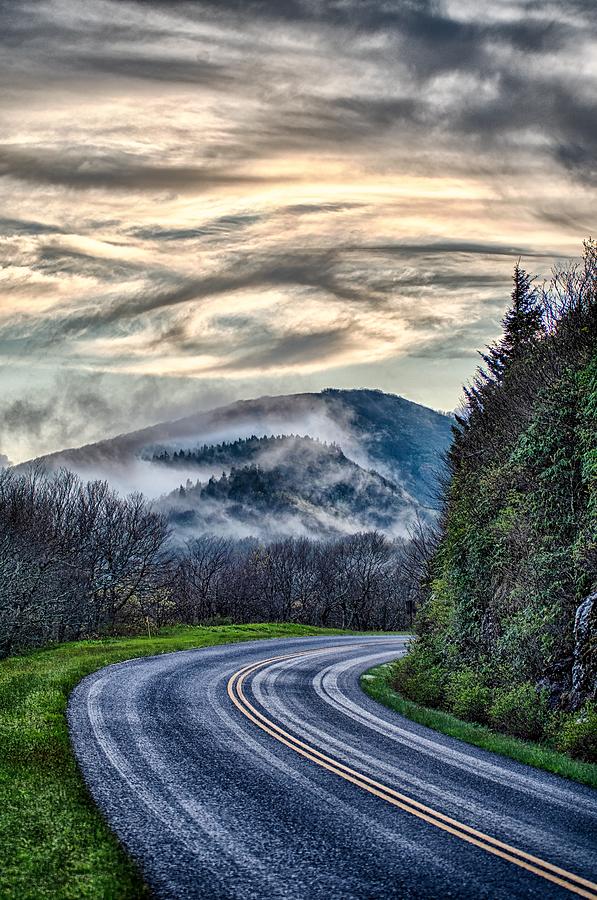 Early morning sunrise over blue ridge mountains #6 Photograph by Alex Grichenko