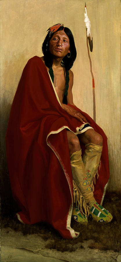 Elk Foot of the Taos Tribe Painting by Peter Ogden