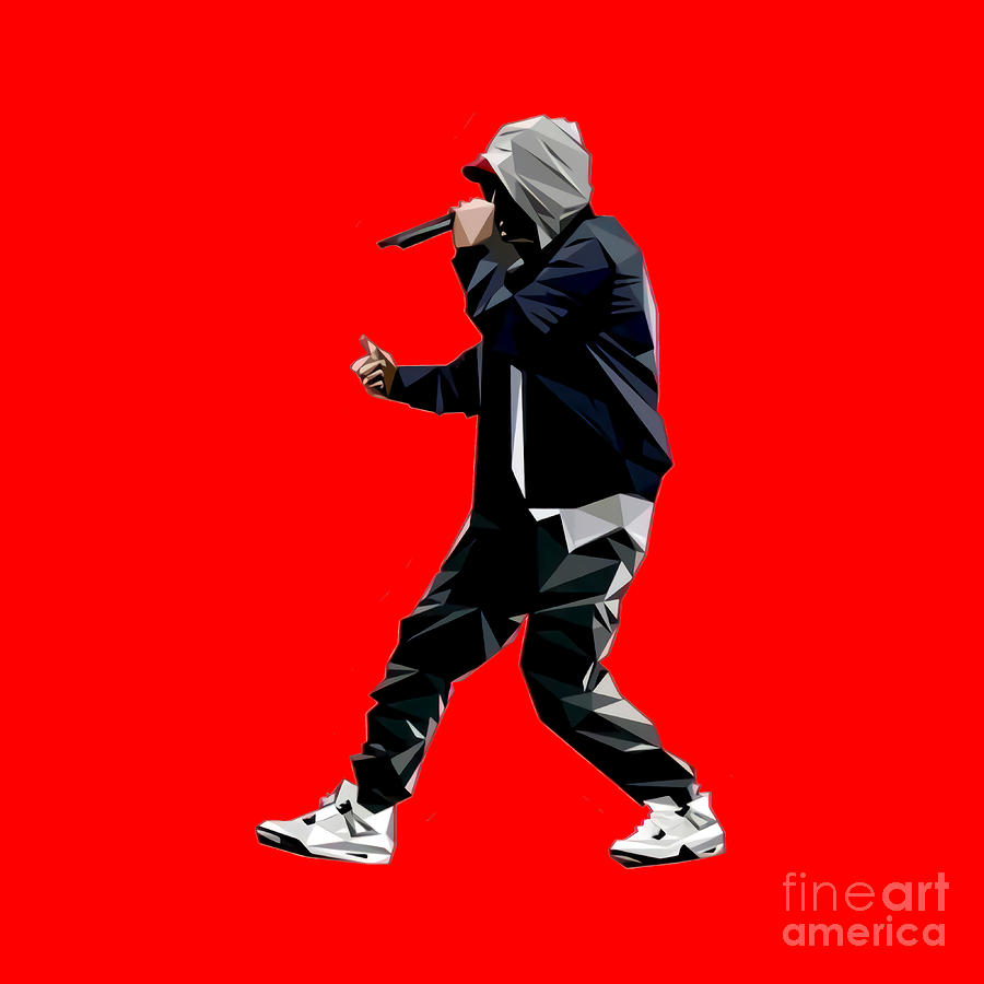 Eminem Digital Art by Matthew Doris - Pixels