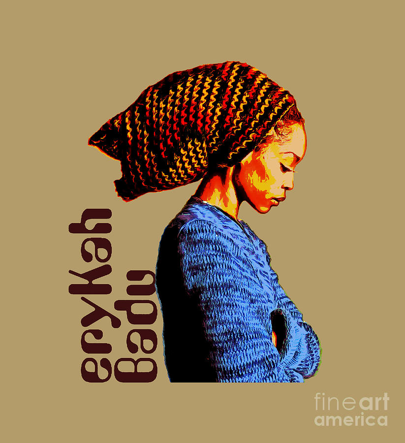 Erykah Badu 6 Digital Art By Towo Miro Fine Art America