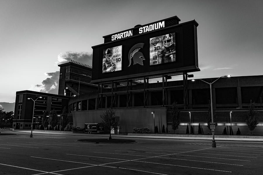 Exterior of Spartan Stadium at Michigan State University in East Lansing Michigan #6 Photograph by Eldon McGraw