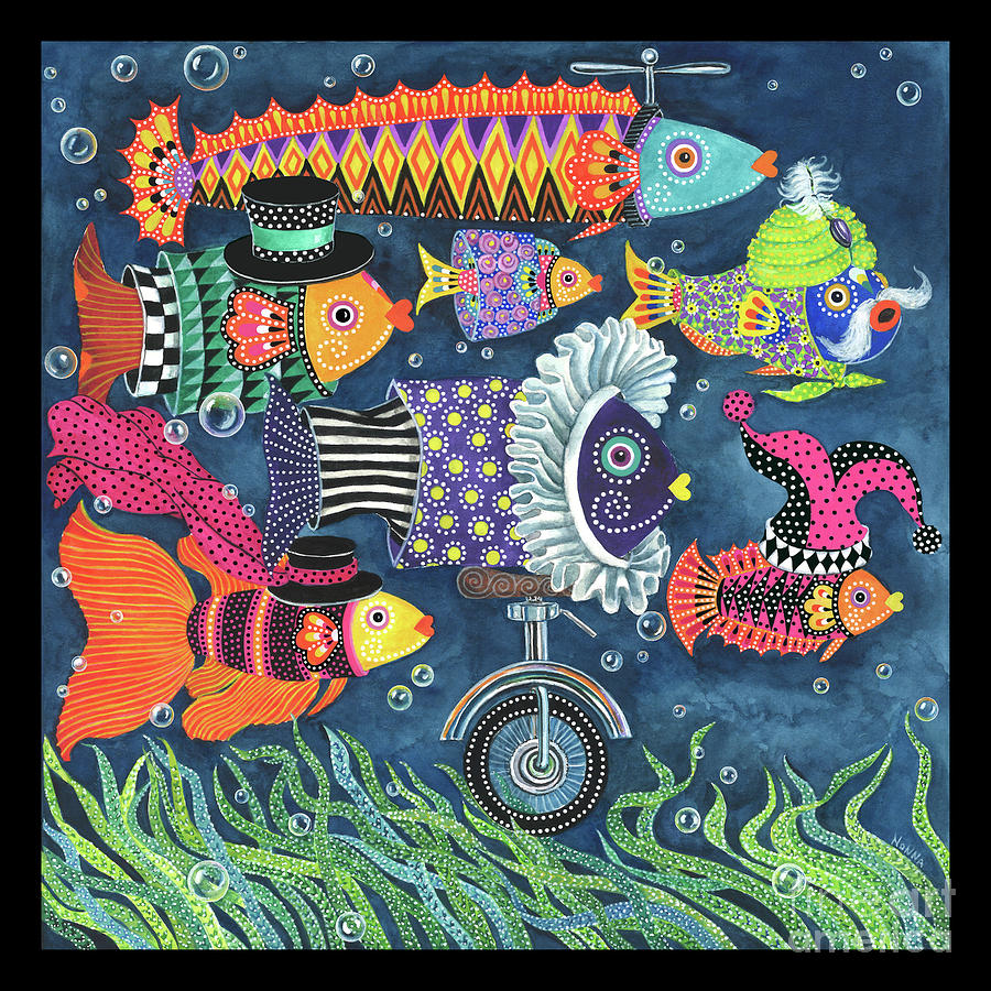 Fish Painting - 6. Fathers Day outing by Nonna Mynatt