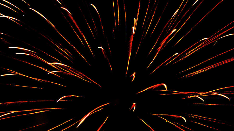 Fireworks in Romeoville, Illinois #6 Photograph by David Morehead