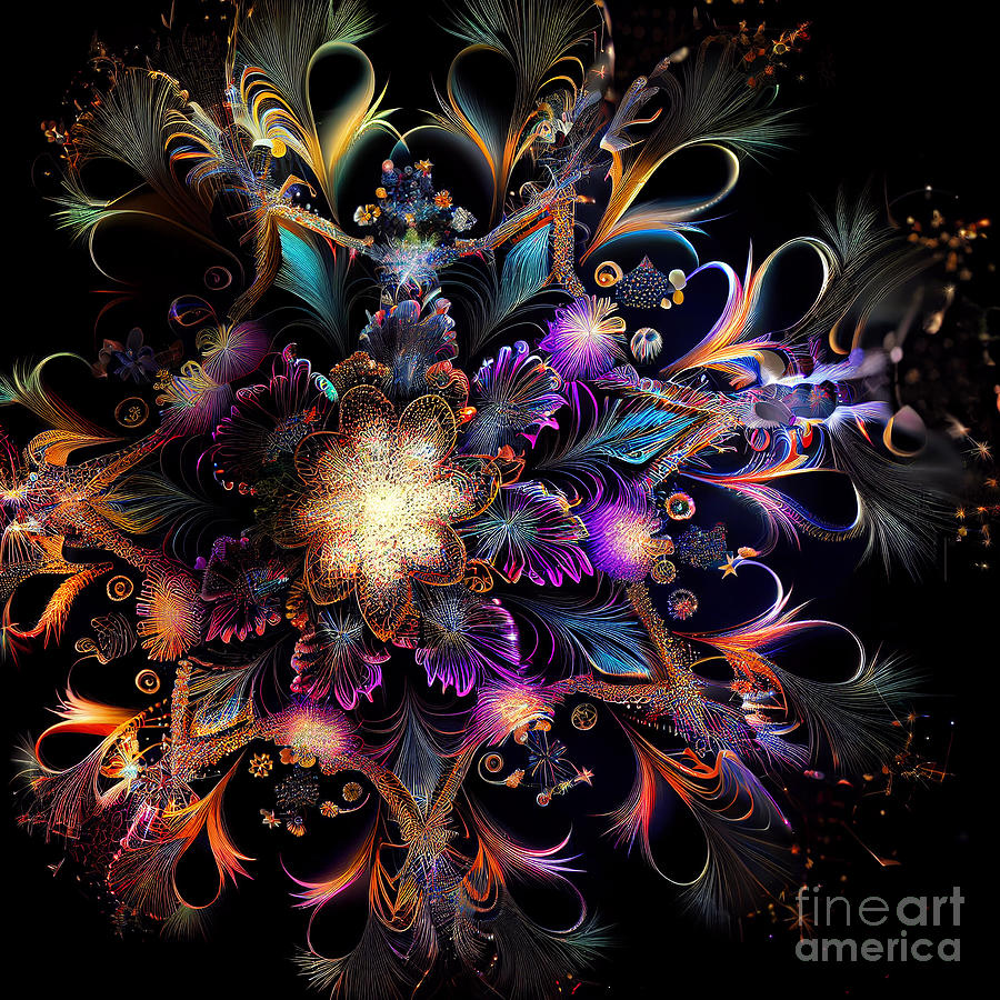 Series Digital Art - Fireworks magic #6 by Sabantha