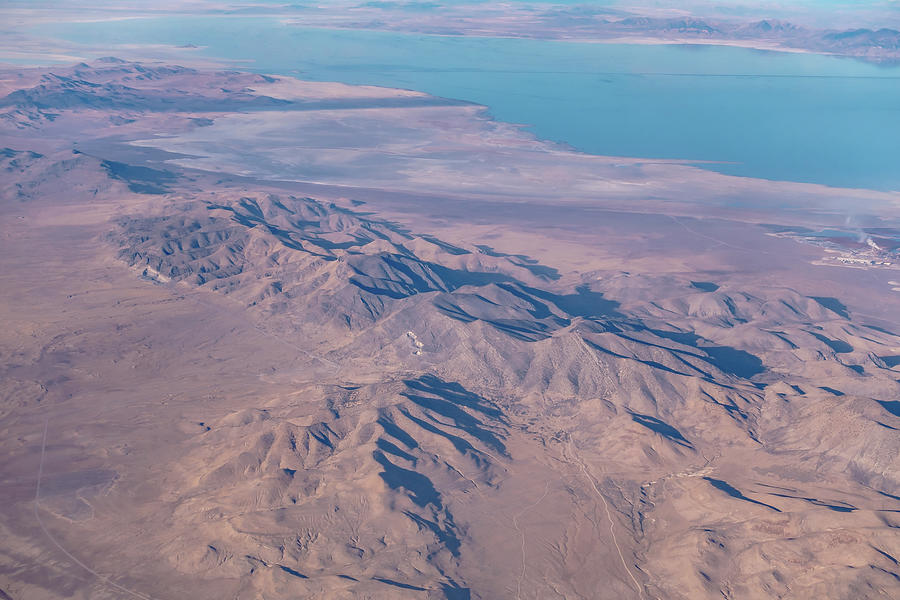 Flying Over Pyramid Lake Near Reno Nevada  #6 Photograph by Alex Grichenko