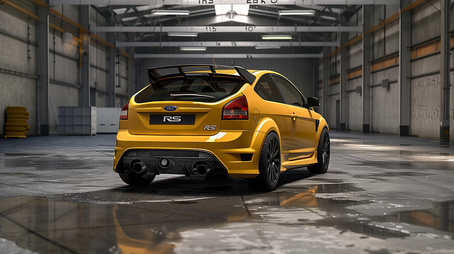 Ford Focus Digital Art - Ford Focus RS #7 by Tim Hill