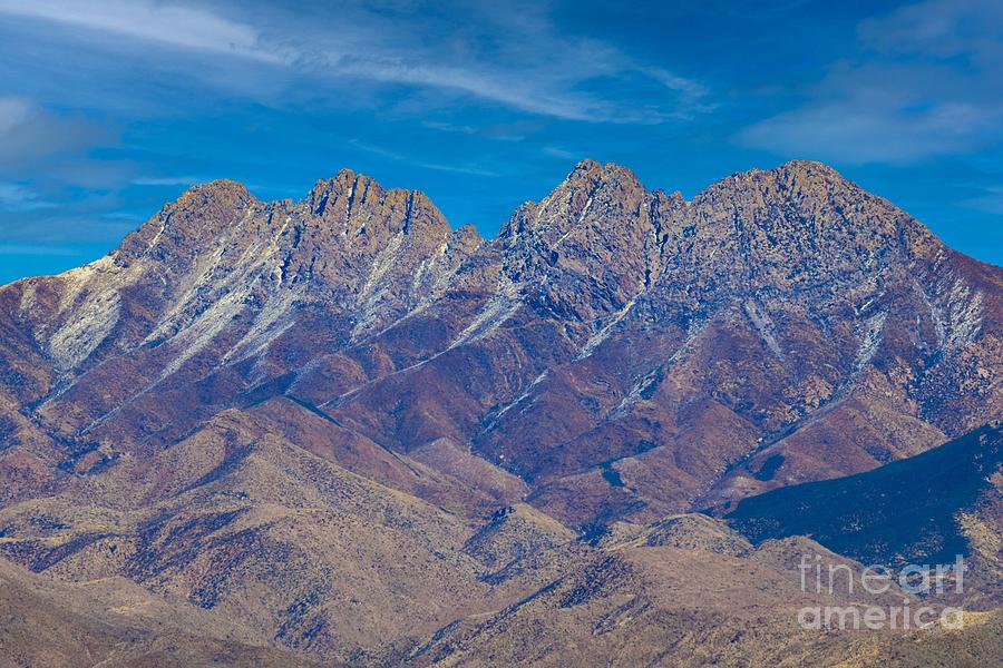 Four Peaks Mountains #6 Digital Art by Tammy Keyes