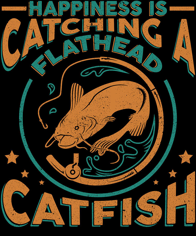 Catfish Digital Art - Freshwater Catfish Fishing  #6 by Mercoat UG Haftungsbeschraenkt