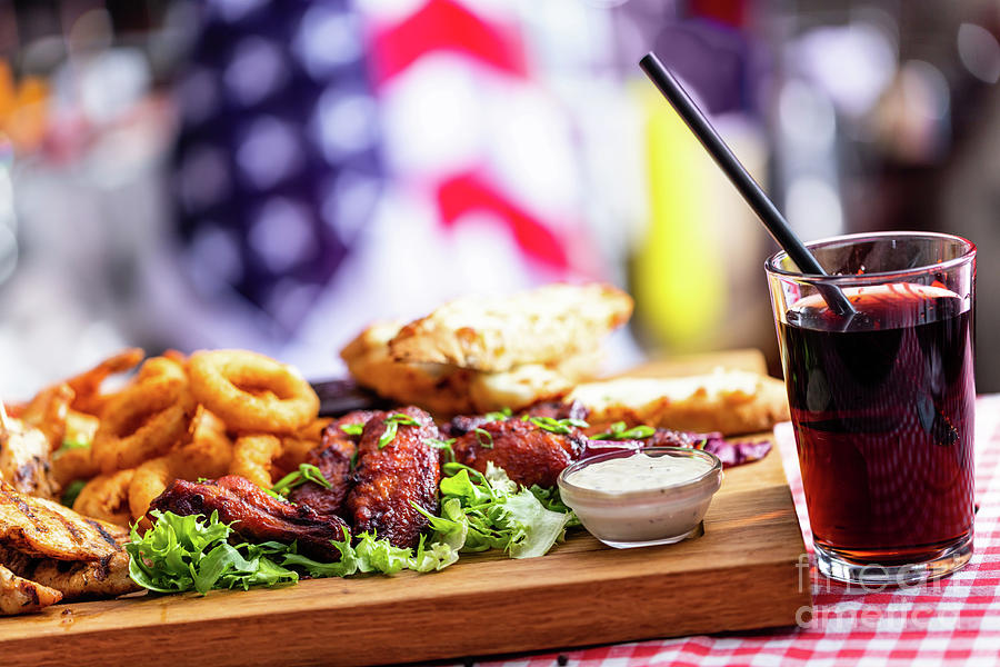 Grilled snack plate served in american restaurant #6 Photograph by Michal Bednarek