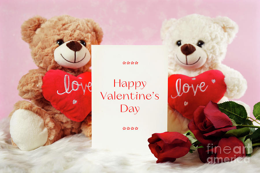 Happy Valentines Day Bears With Love #6 Photograph by Milleflore Images