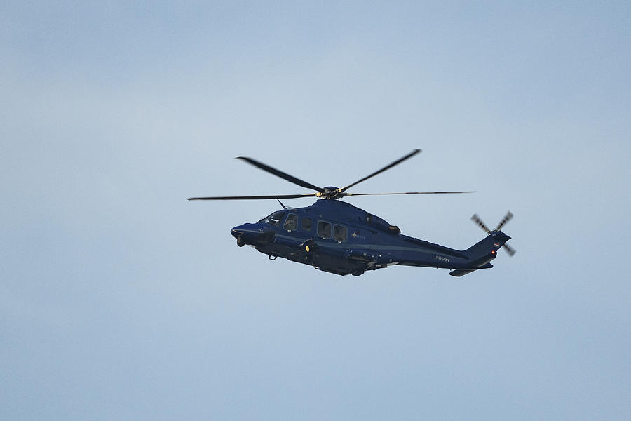 Helicopter Agusta-Westland AW139 PH-PXY of the Dutch Police Aviation Service fitted with cameras for surveillance #6 Photograph by Sjo