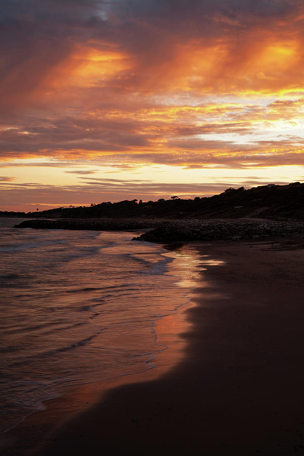 Highcliffe Beach at sunset #6 Photograph by Ian Middleton
