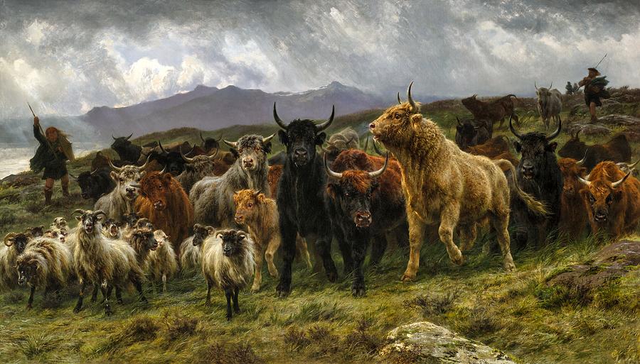 Highland Raid #7 Painting by Rosa Bonheur