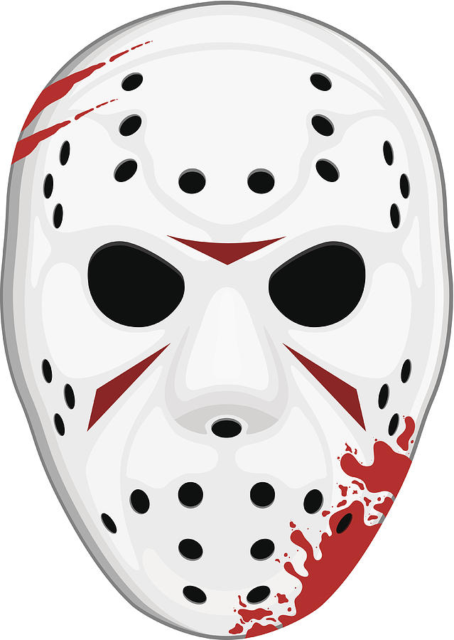 Hockey Mask #6 Drawing by Stevezmina1