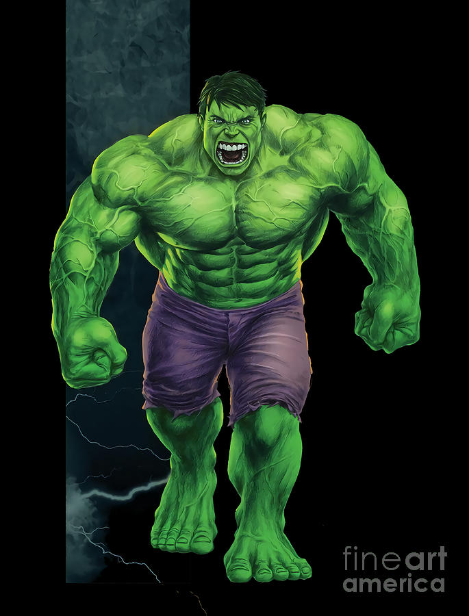 Hulk Digital Art By Diego August