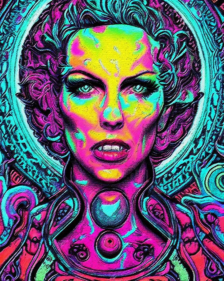 Hypnotic Illustration Of Annie Lennox Digital Art by Edgar Dorice ...