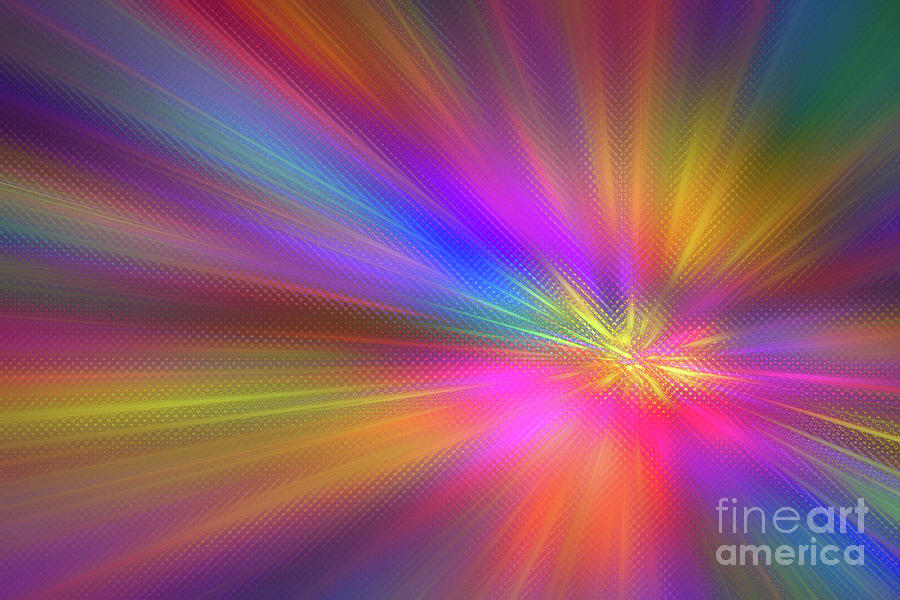 Iridescent Burst Digital Art by Jonathan Welch - Fine Art America