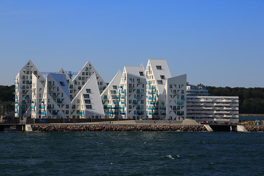 Isbjerget residental modern Housing in Aarhus, Denmark Photograph by Pejft