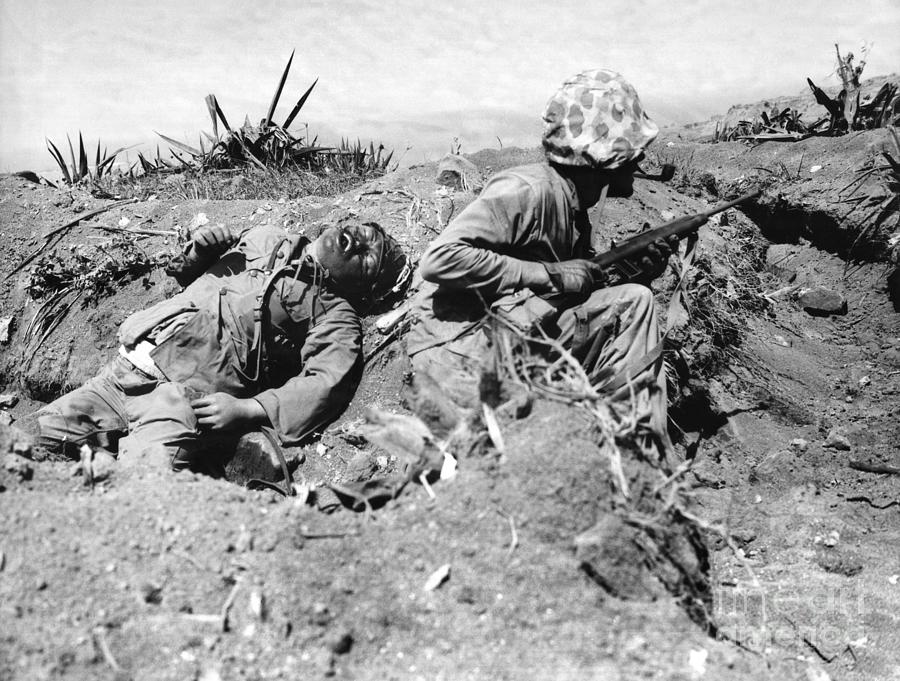 Iwo Jima, 1945 #6 Photograph by Granger