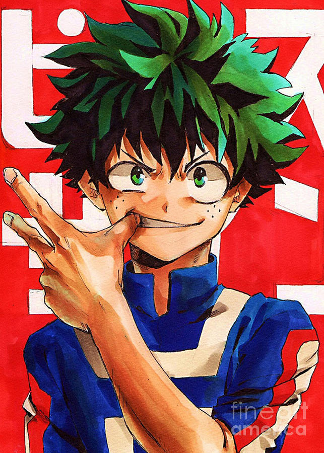 Izuku Midoriya Digital Art by ArtSpace