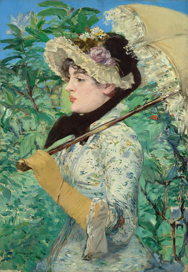 Jeanne Spring By Edouard Manet Painting