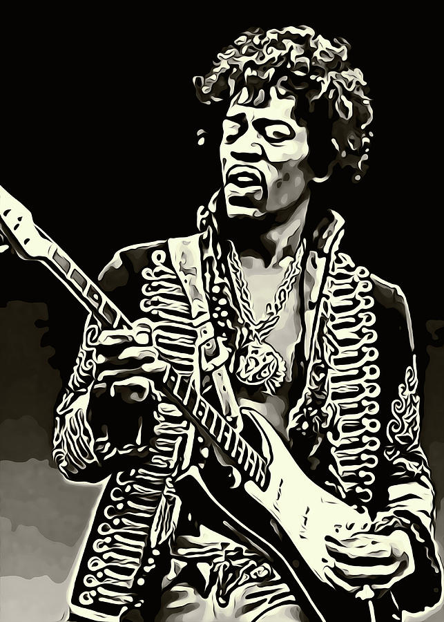 Jimi Hendrix Digital Art by Adhi Budi | Fine Art America