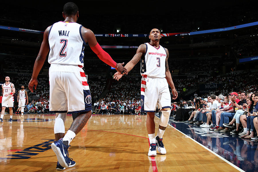 John Wall and Bradley Beal #6 Photograph by Ned Dishman