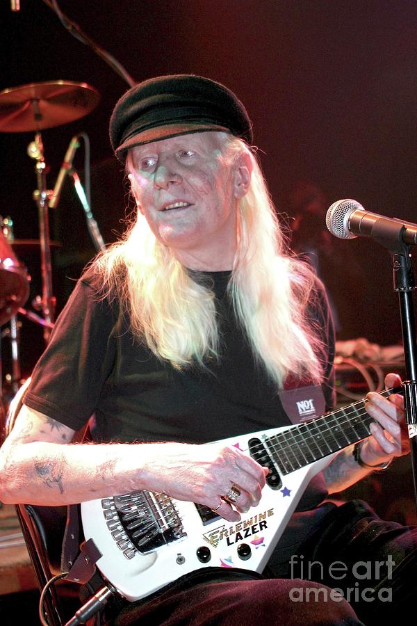 Music Photograph - Johnny WInter #6 by Concert Photos