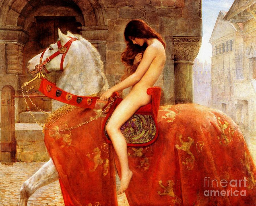 Lady Godiva #6 Painting by John Collier