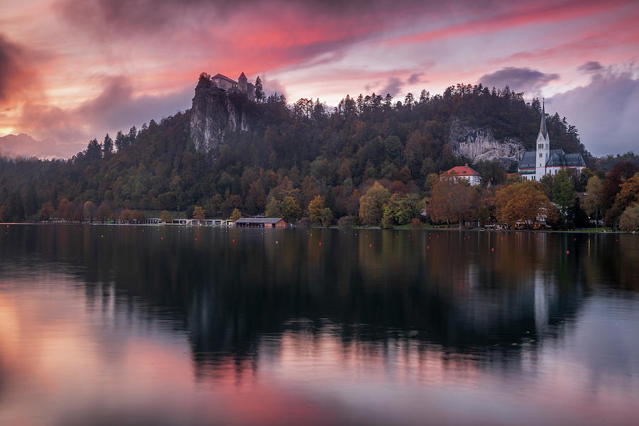 Lake Bled castle #6 Photograph by Ian Middleton