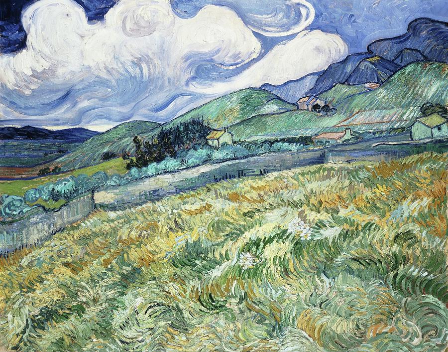 Vincent Van Gogh Painting - Landscape from Saint-Remy #6 by Vincent Van Gogh