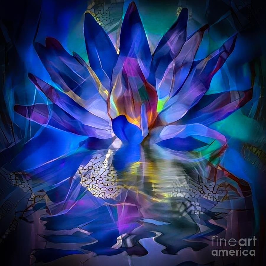 Lotus flower #6 Digital Art by Bruce Rolff