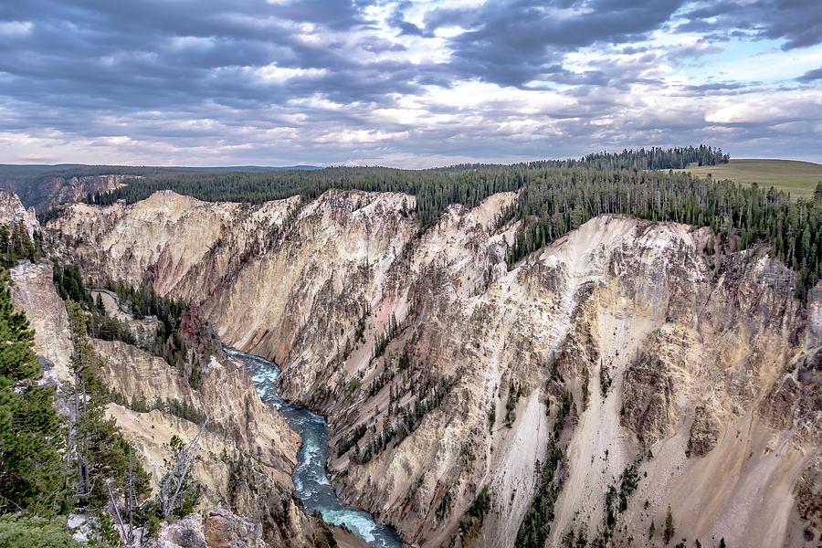 Lower Yellowstone Falls in the Yellowstone National Park  #6 Photograph by Alex Grichenko