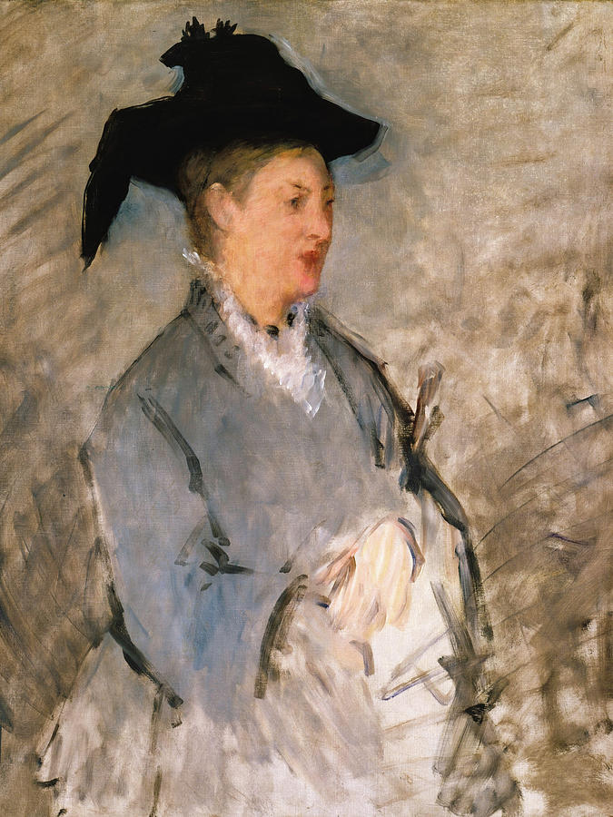 Edouard Manet Painting - Madame Edouard Manet #6 by Edouard Manet