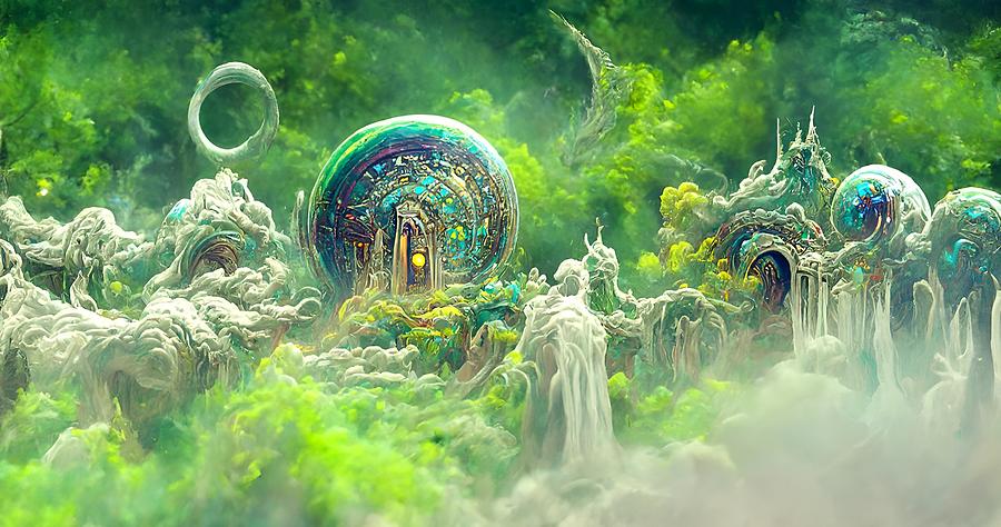 Magical Portal To Another Dimension 06 Digital Art by Frederick Butt