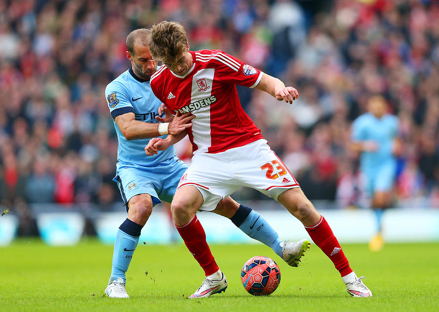 Manchester City v Middlesbrough - FA Cup Fourth Round #6 Photograph by Alex Livesey