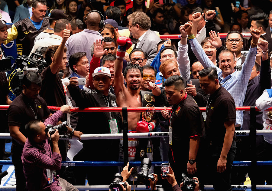 Manny Pacquiao v Lucas Matthysse - WBA Welterweight Title Bout #6 Photograph by Mohd Samsul Mohd Said