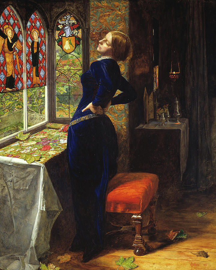 Mariana #6 Painting by John Everett Millais Mariana #6 Painting by John Everett Millais