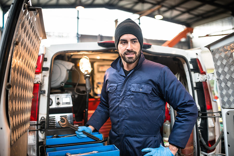 Mechanic Technician On A Garage #6 Photograph by Franckreporter