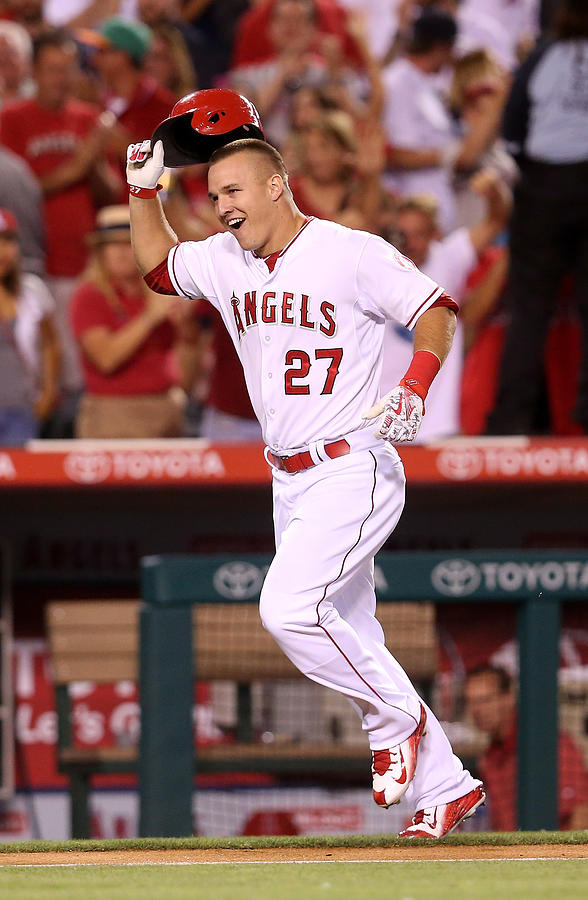 Mike Trout Photograph by Stephen Dunn