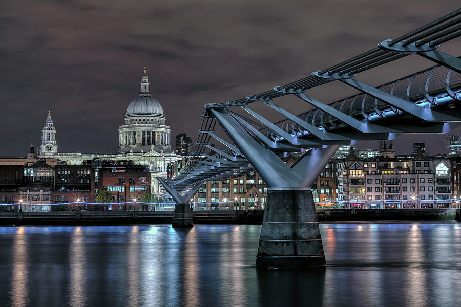 Millennium Bridge - Winner Photo Competition City Backgrounds Photograph by Joana Kruse