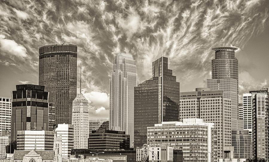 Minneapolis Photograph - Minneapolis Skyline #6 by Mountain Dreams