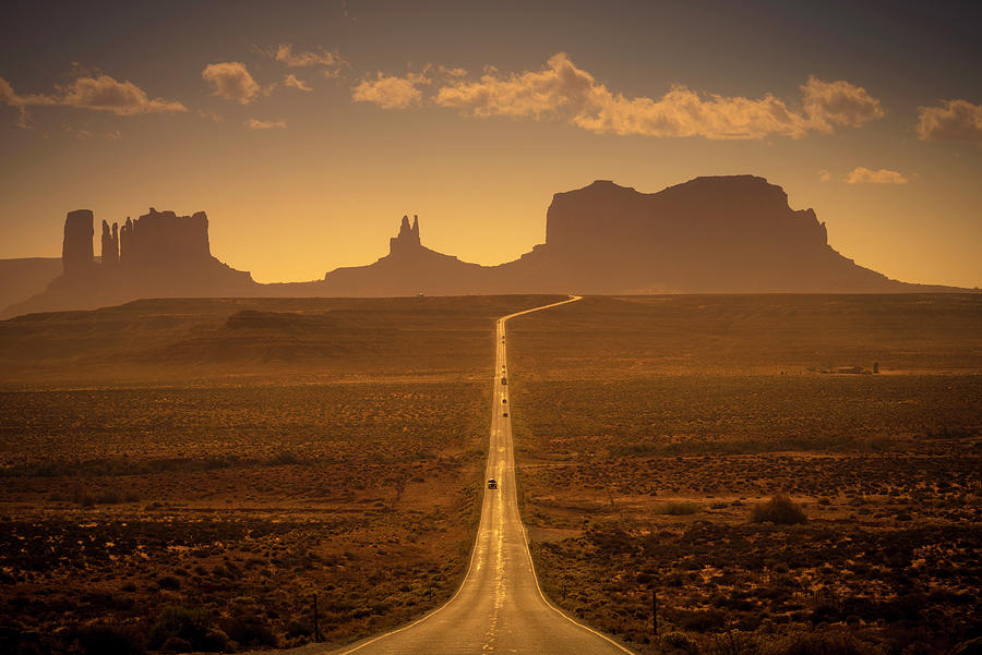 Monument Valley Highway #6 Photograph by Alan Copson